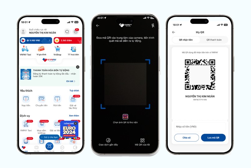 Ứng dụng VNPAY hỗ trợ tạo mã không mất phí chỉ với các bước đơn giản.